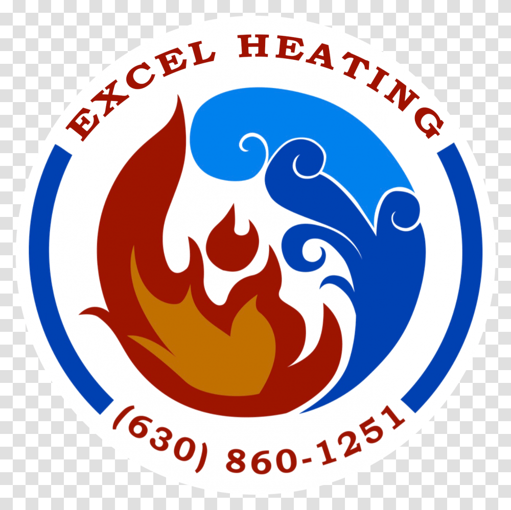 Excel Heating Amp Cooling Logo Graphic Design, Label, Trademark Transparent Png