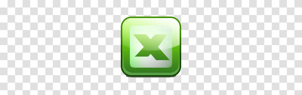 Excel Icon, Recycling Symbol, First Aid, Green Transparent Png
