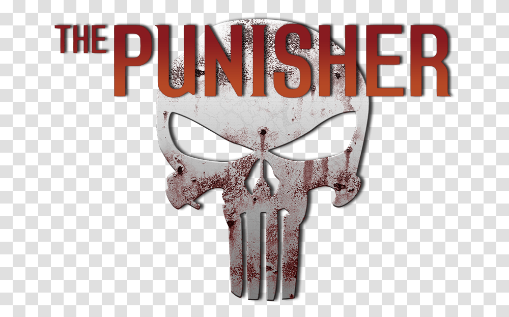Excelent Punisher Logo, Cross, Word, Emblem Transparent Png