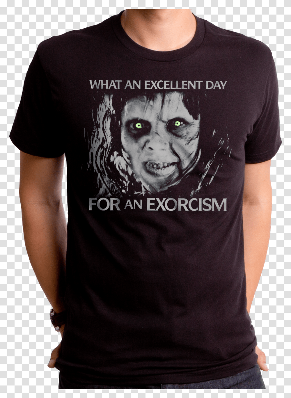 Excellent Day Exorcist T Shirt Exorcist Shirt, Apparel, T-Shirt, Person Transparent Png