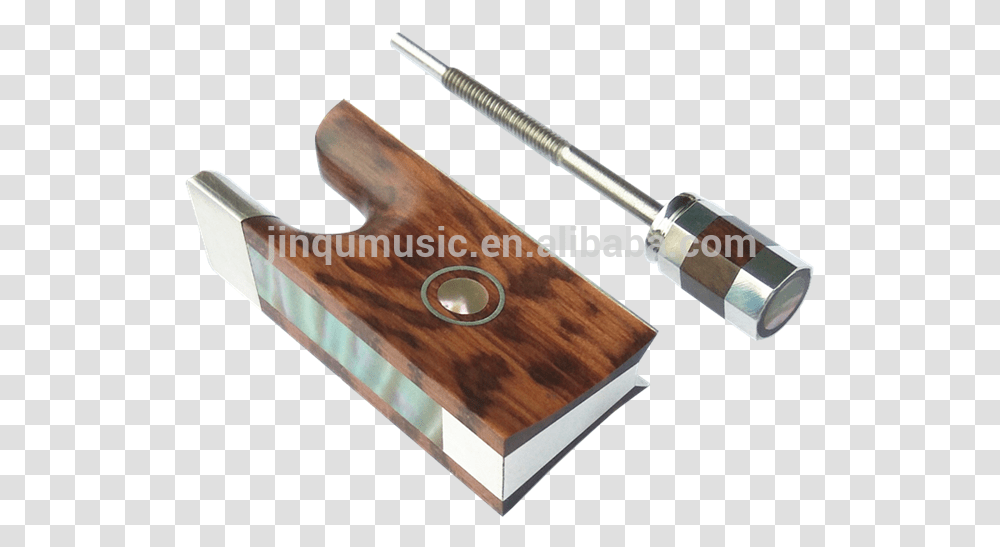 Excellent Violin Snakewood Bow Frog With Silver Mounted Trowel, Axe, Tool, Hammer Transparent Png