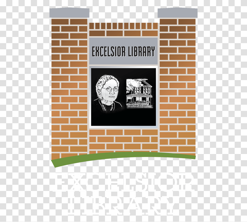 Excelsior Library Logo University Of Central Florida, Brick, Person, Wall Transparent Png