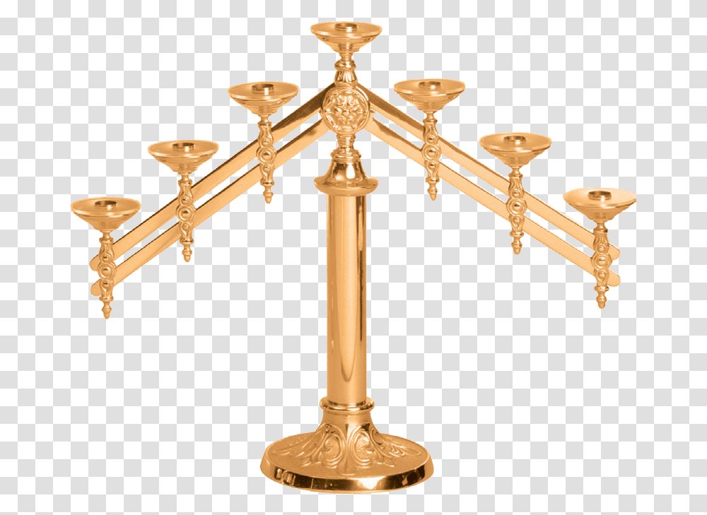 Excelsis Altar Candelabra With Adjustable Arms Candlestick, Bronze, Light Fixture, Construction Crane, Scale Transparent Png
