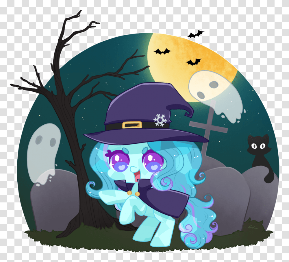 Exceru Karina Crystal Pony Ghost Gravestone Halloween Illustration, Dvd, Disk Transparent Png