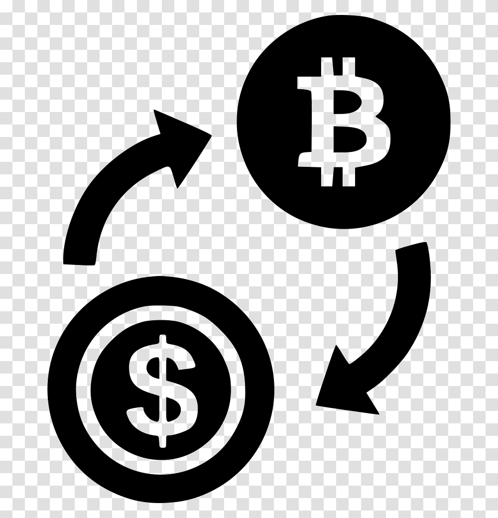 Exchange Bitcoin Dollar Icon Free Download, Number, Recycling Symbol Transparent Png