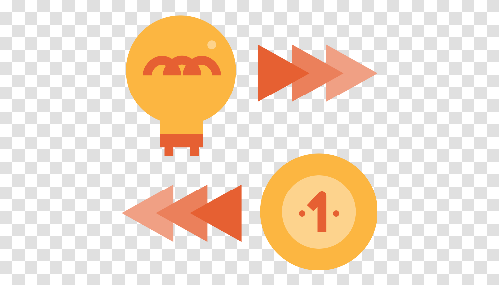 Exchange Idea Icon Circle, Light, Lightbulb, Text Transparent Png