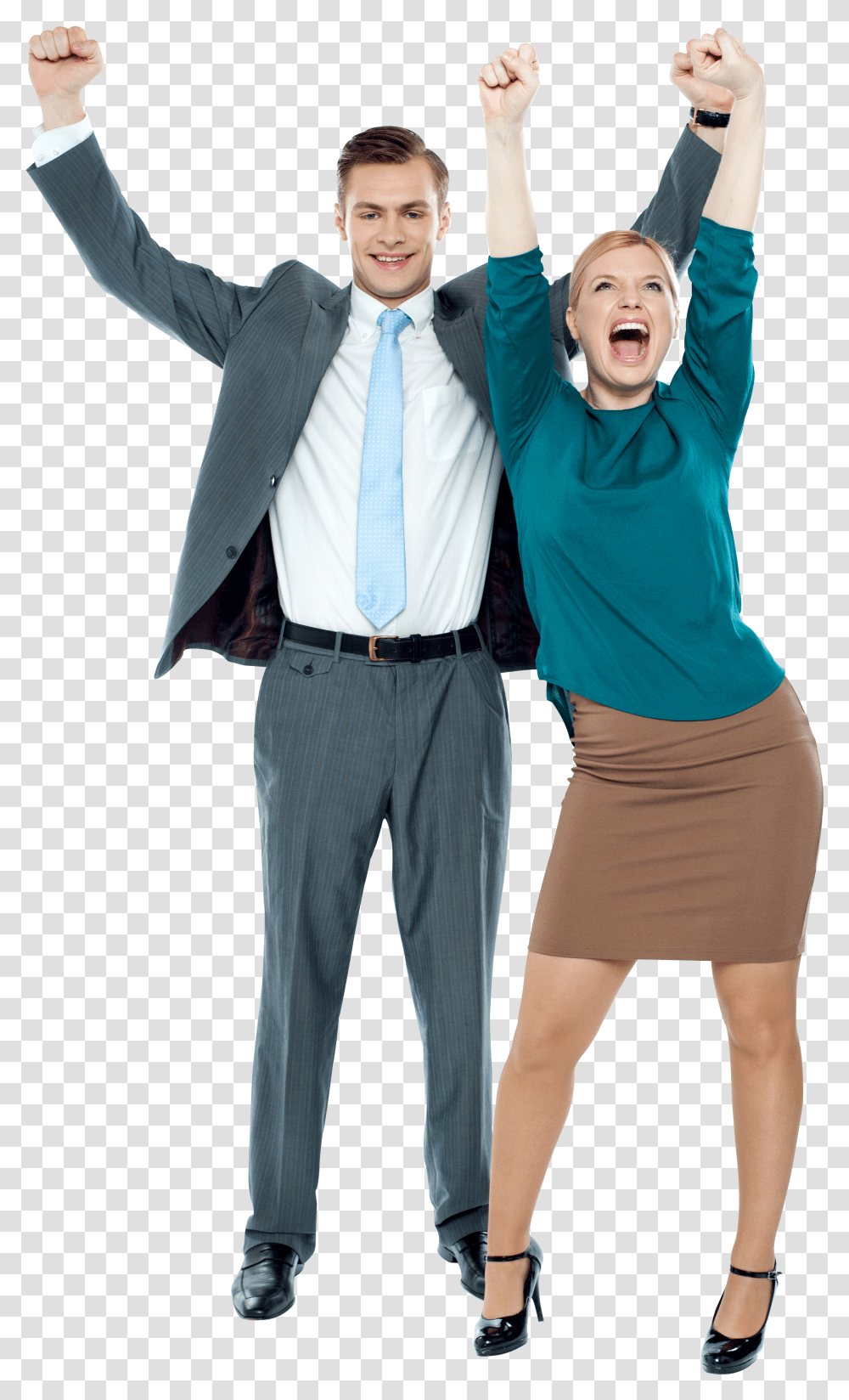 Excited Business People Transparent Png
