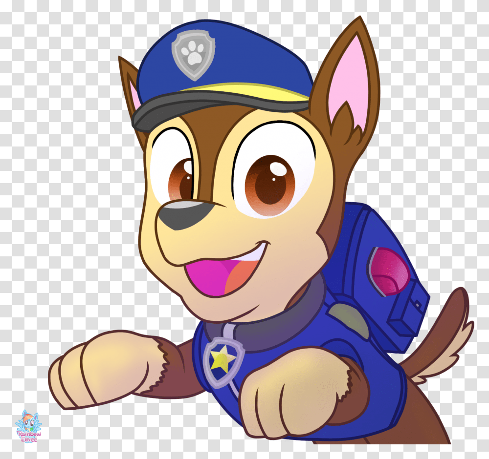 Excited Chase Paw Patrol, Toy, Costume, Elf, Performer Transparent Png
