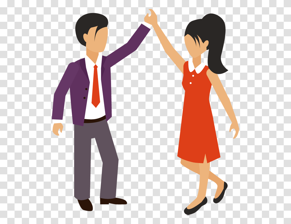 Excited Clipart Happy Man Man And Woman Cartoon, Person, Sleeve, Long Sleeve Transparent Png