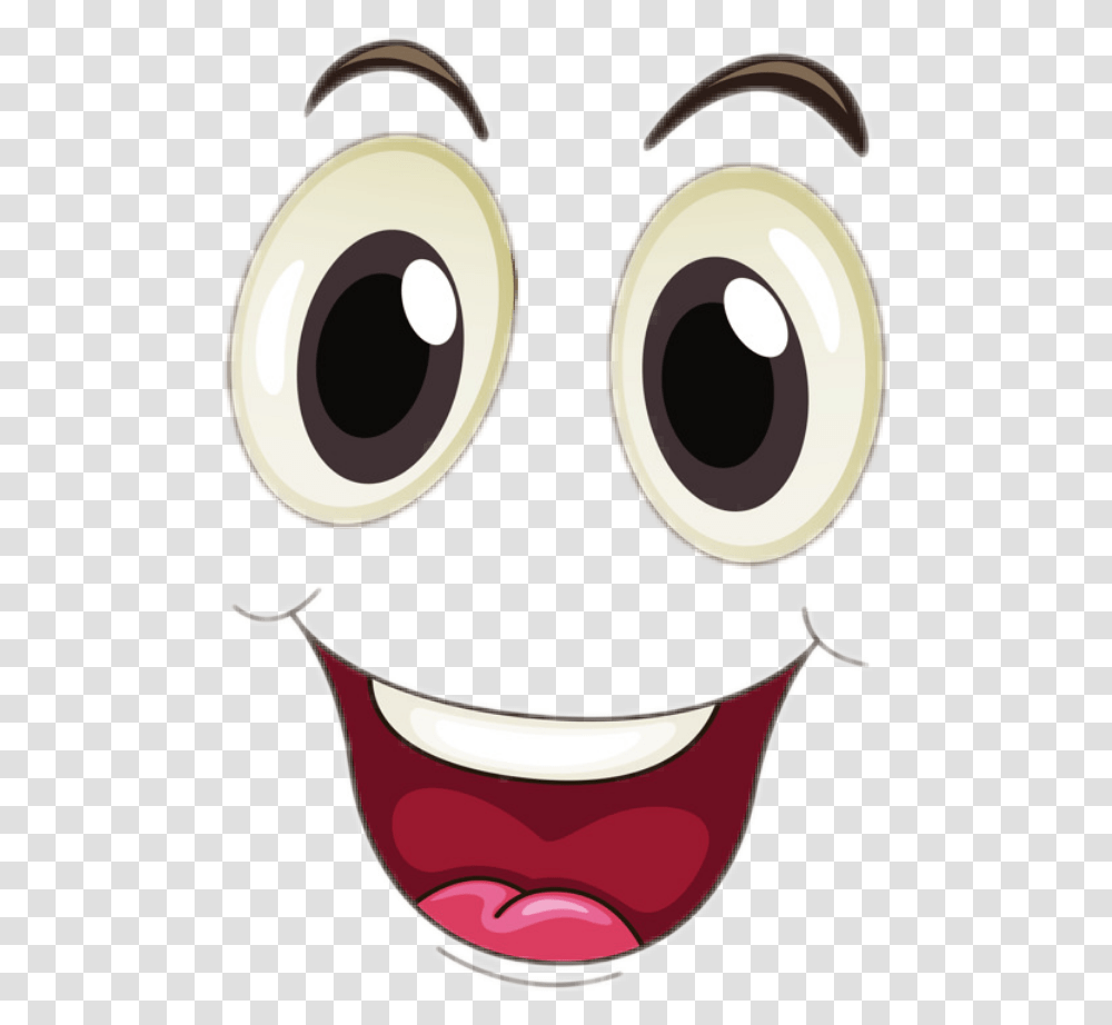 Excited Lol Eyes Sticker Janet Cartoon Happy Face, Electronics, Speaker, Audio Speaker, Clock Tower Transparent Png