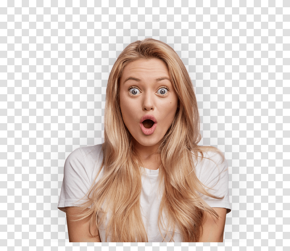 Excitedsurprised Girl Excited Girl, Blonde, Woman, Kid, Teen Transparent Png