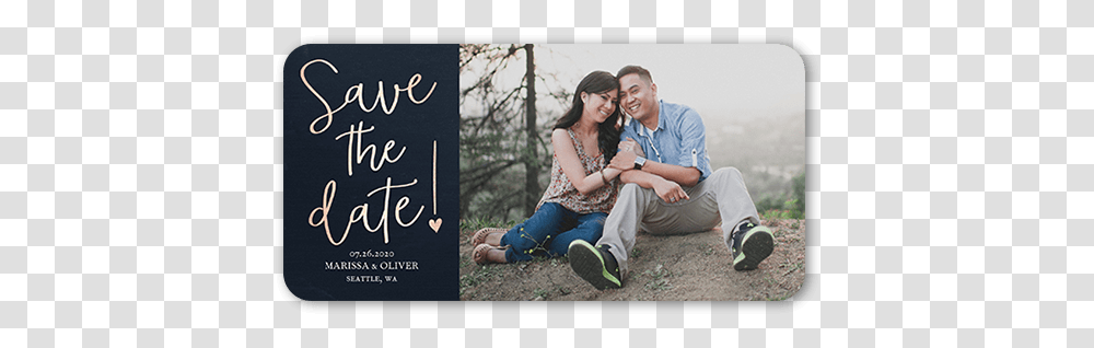 Exclamation Heart 4x8 Photo Card Honeymoon, Person, Human, Text, People Transparent Png