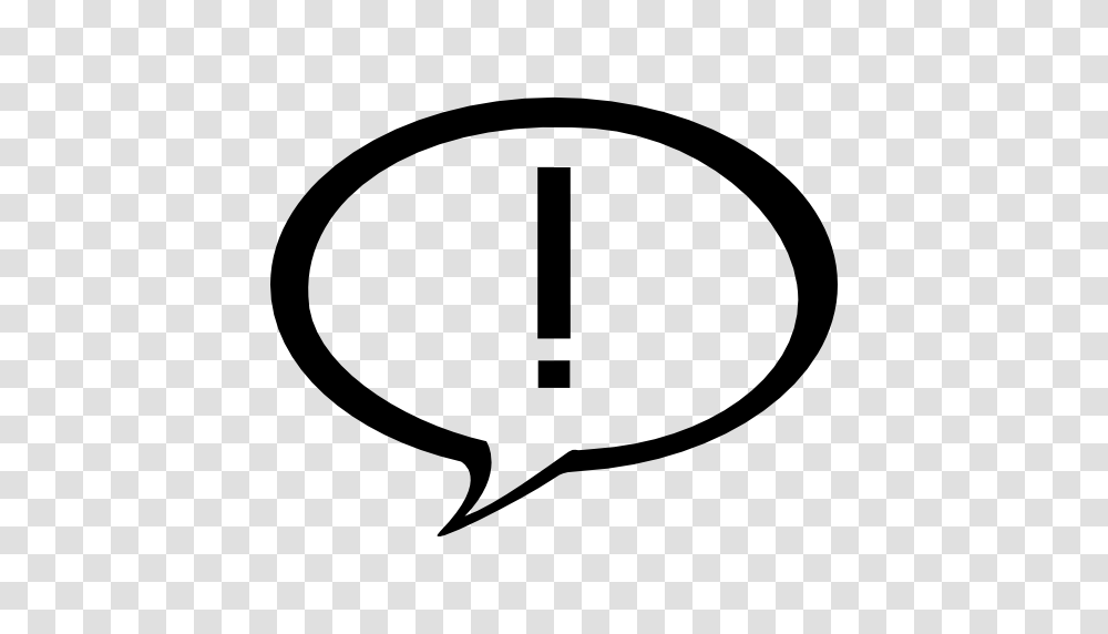 Exclamation Mark In A Speech Bubble, Label, Stencil Transparent Png