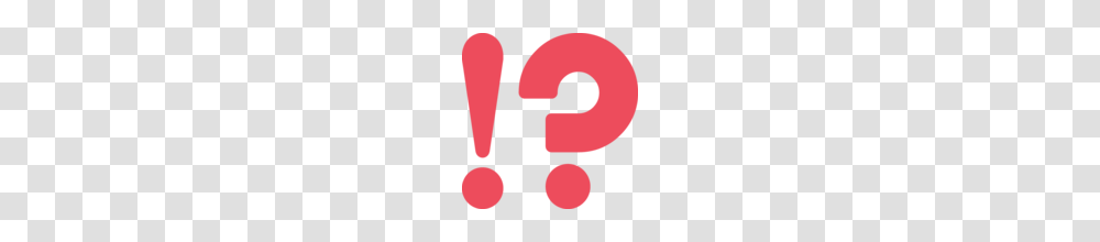 Exclamation Question Mark Emoji On Emojione, Number, Alphabet Transparent Png