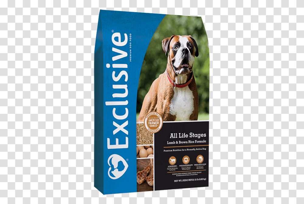Exclusive All Life Stages Dog Food Lamb And Brown Rice Exclusive Puppy Food, Poster, Advertisement, Pet, Canine Transparent Png