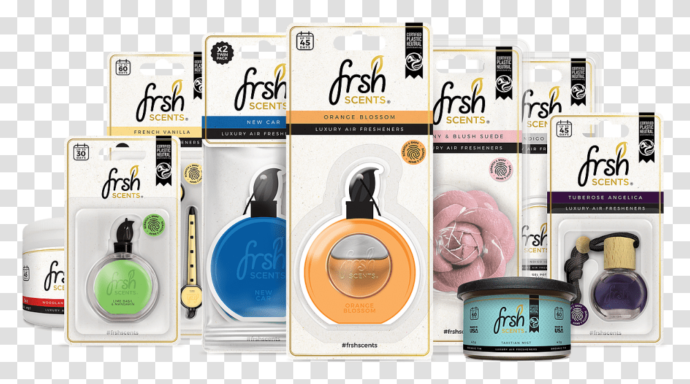 Exclusive Car Air Fresheners From Frsh Scents Eye Shadow, Label, Text, Cream, Dessert Transparent Png