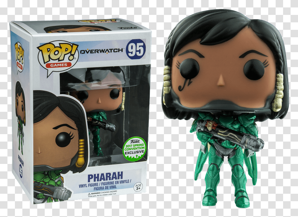 Exclusive Pharah Pop Funko Pop Overwatch Pharah, Figurine, Person, Human, Doll Transparent Png