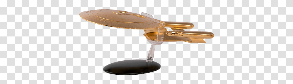 Exclusive Uss Enterprise Ncc 1701d Xl Gold Starship Model Cymbal, Vehicle, Transportation, Musical Instrument, Aircraft Transparent Png