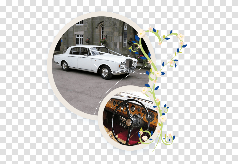 Exclusive Wedding Car Hire Rolls Royce Silver Shadow, Vehicle, Transportation, Poster, Advertisement Transparent Png