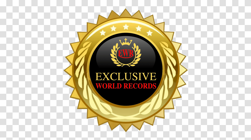Exclusive World Records Gold 1 Year Warranty Logo, Symbol, Trademark, Label, Text Transparent Png