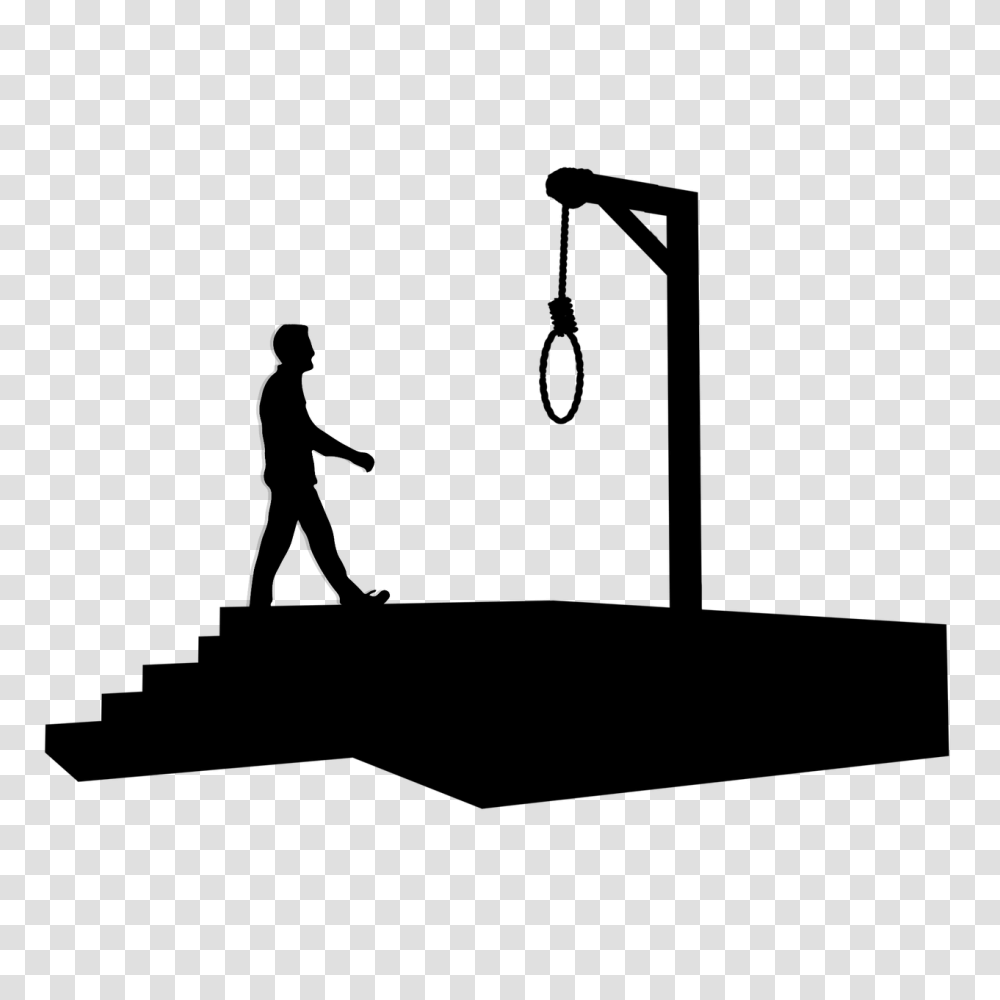 Execution Hang Punishment Criminal Silhouette, Gray, World Of Warcraft Transparent Png