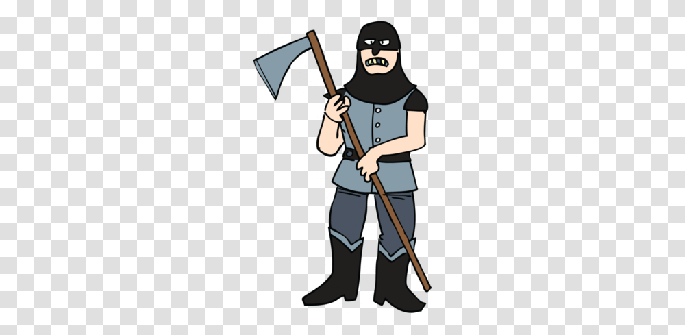 Executioner Clipart, Cleaning, Gun, Broom, Female Transparent Png