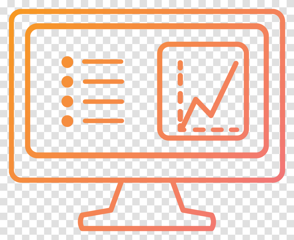 Executive Dashboard Icon Orange Pink Analytics Dashboard Icon, Shopping Cart, Vehicle, Transportation Transparent Png