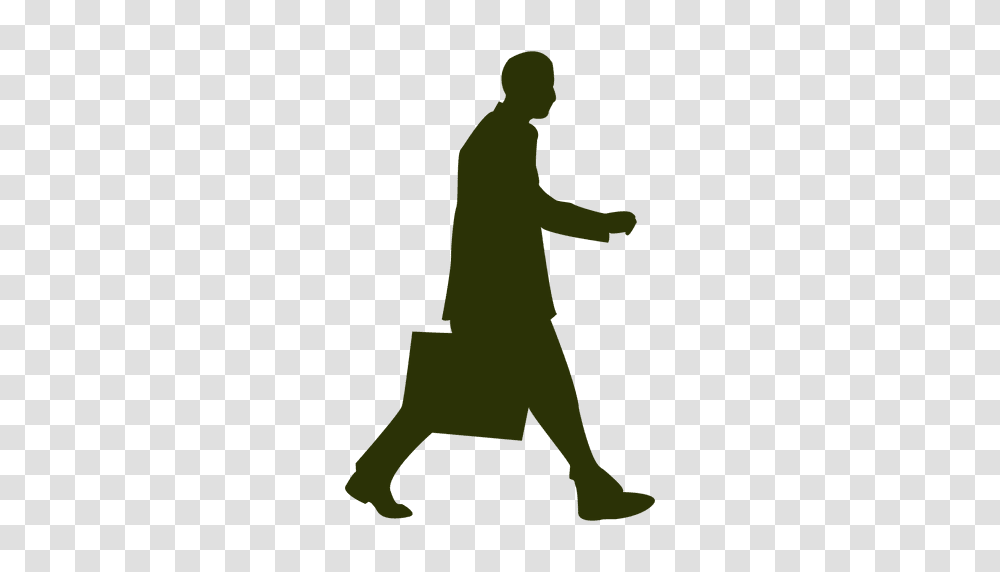 Executive Walking Silhouette, Person, Standing, Kneeling, Duel Transparent Png