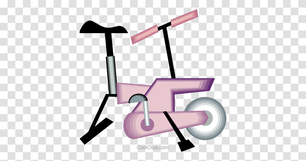 Exercise Bicycle Royalty Free Vector Clip Art Illustration, Vehicle, Transportation, Scooter, Microscope Transparent Png