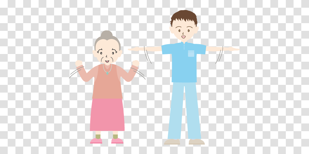 Exercise Elderly Cartoon, Person, Face, People, Female Transparent Png