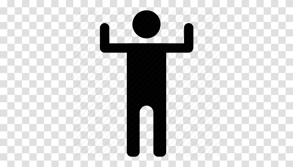 Exercising Handsup Person With Hands Up Raised Hands Spectator, Silhouette, Pedestrian Transparent Png