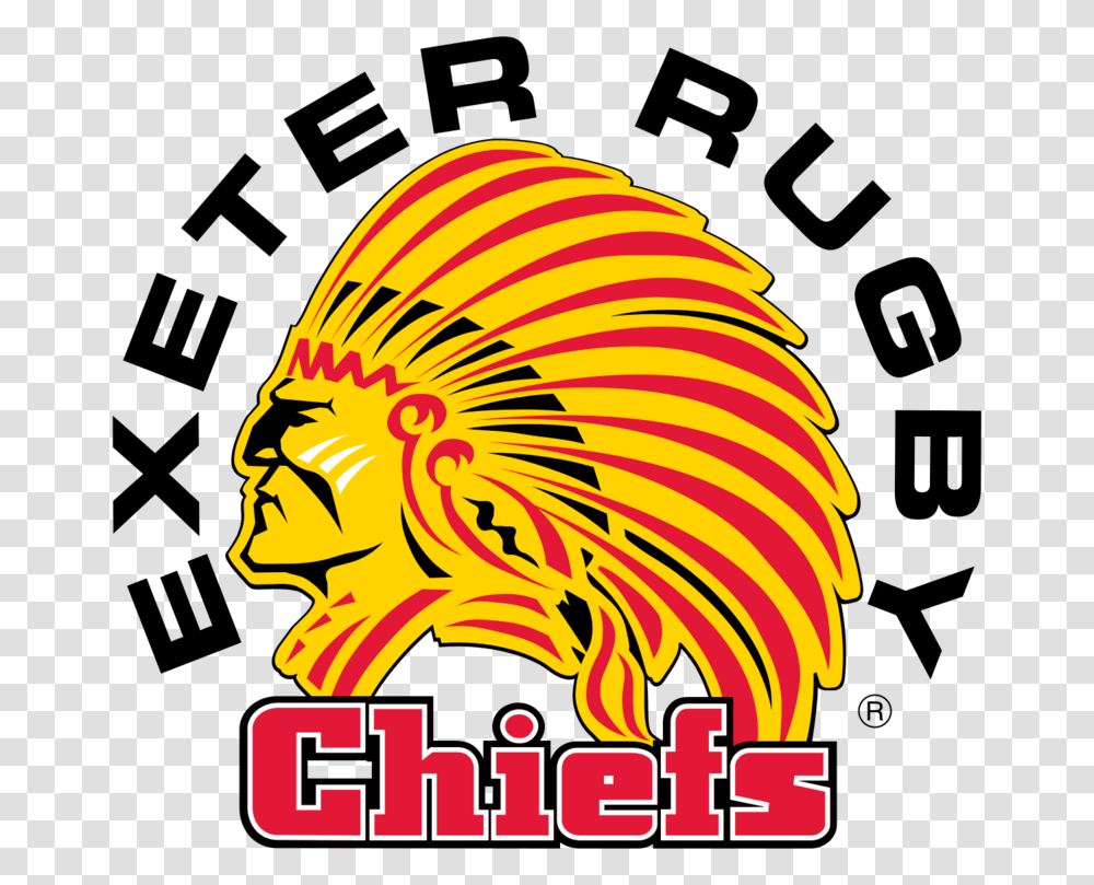 Exeter Chiefs Rugby Logo Exeter Chiefs Logo, Trademark, Crowd Transparent Png
