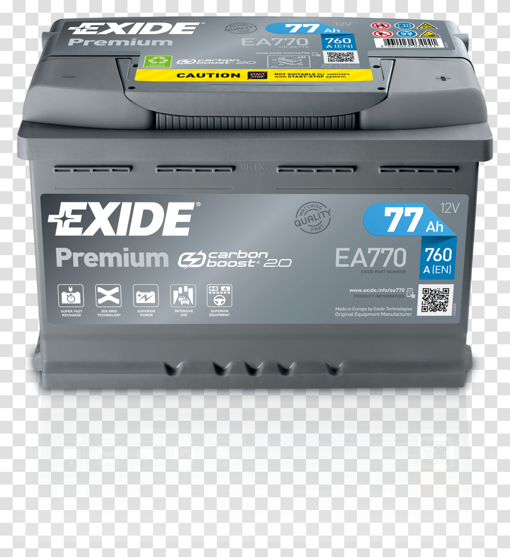 Exide Start Stop Battery, Machine, Word, Printer, Adapter Transparent Png