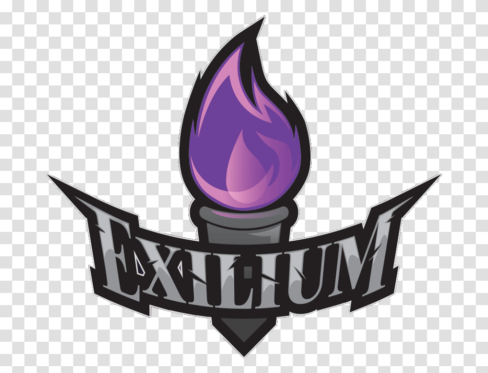 Exilium Gaming Logo Exilium Logo, Light, Purple, Flower Transparent Png