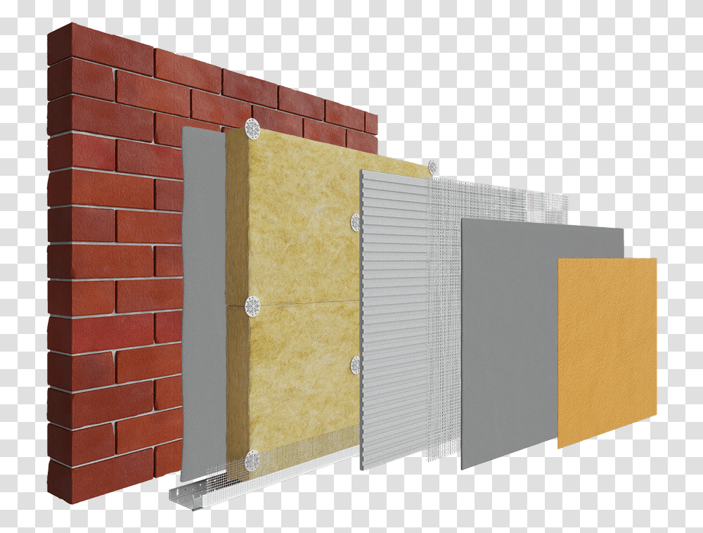 Existing Brick Mineral Wool System Image Wall Insulation Mineral Wool, File Binder, File Folder, Office Building, Door Transparent Png