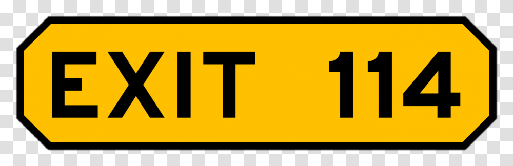 Exit 114 Sungai Buloh Traffic Sign, Label, Word, Number Transparent Png