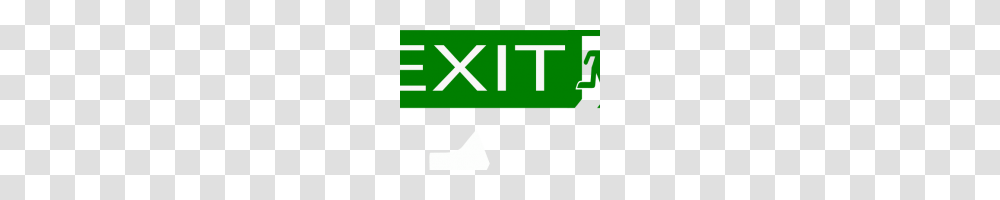 Exit Sign Clipart Clipart Of Emergency Exit Sign Search, Logo, Trademark, First Aid Transparent Png
