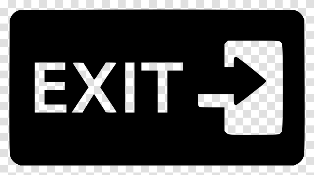 Exit Sign Wayfinding Fire Door Emergency Icon Free, Label, Stencil Transparent Png