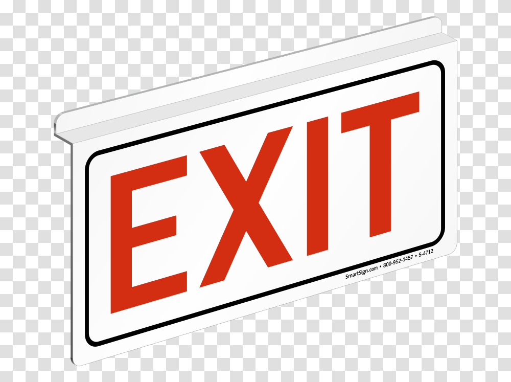 Exit Sign With No Background, Label, Word, Number Transparent Png