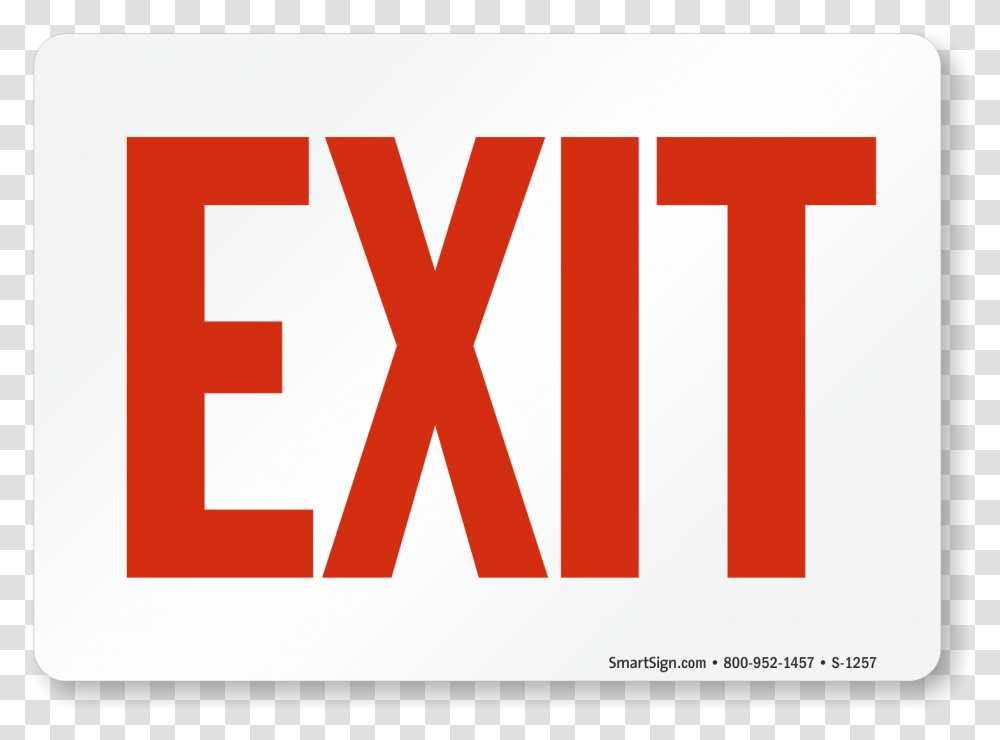 Exit Sign, Word, Label, First Aid Transparent Png