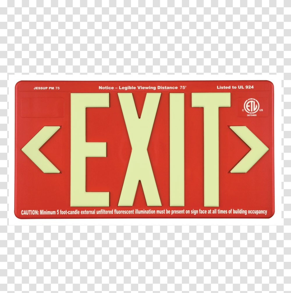 Exit Signs Glowscape Gvc, Label, Paper, Poster Transparent Png