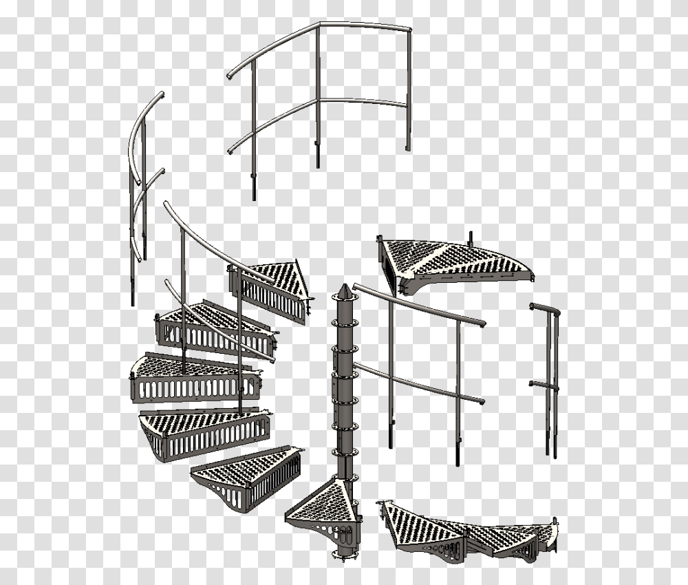 Exmachina High Rolling Spiral Staircase Sketch, Musical Instrument Transparent Png