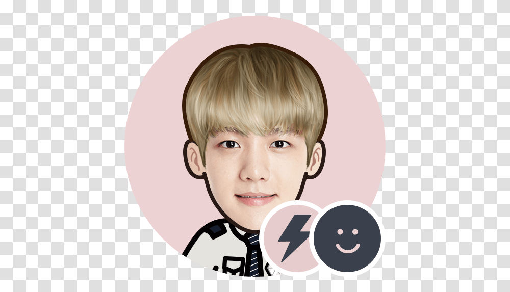 Exo Baekhyun Battery Widget Boy, Face, Person, Human, Hair Transparent Png
