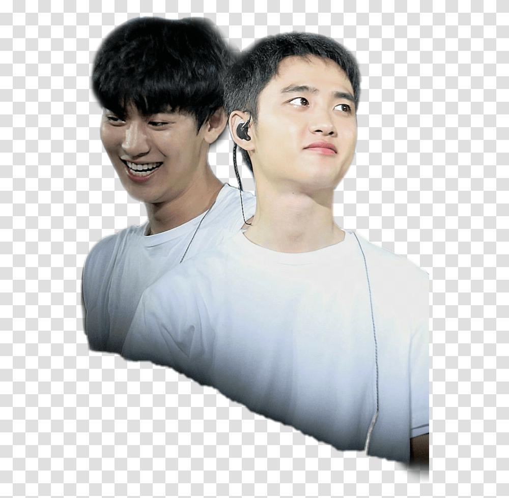Exo Chansoo Chandi Stickers Chanyeol Kyungsoo Boy, Person, Human, Face, Hair Transparent Png