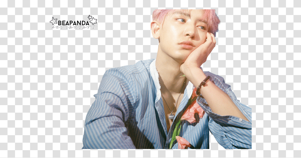 Exo Chanyeol Chanyeol Chanyeol Exo Ko Ko Bop Exo Resting Head On Hand Left, Person, Face, Finger Transparent Png