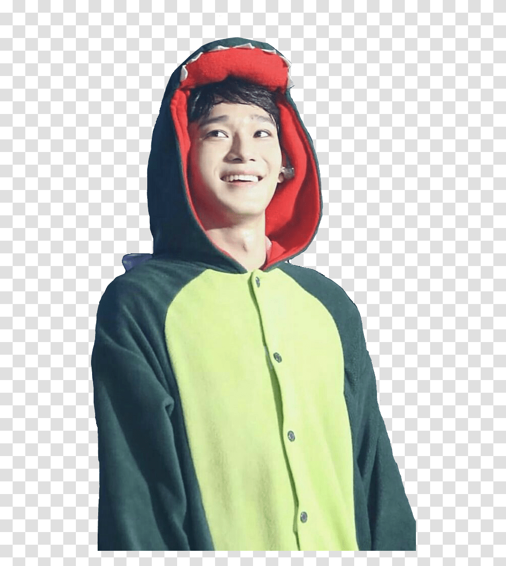 Exo Chen Cute Exo Chen, Apparel, Hood, Sweatshirt Transparent Png