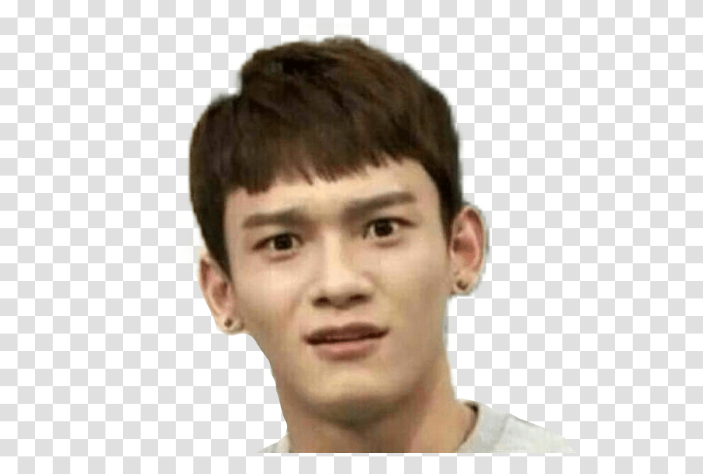 Exo Chen Exo Meme Face, Head, Boy, Person, Human Transparent Png