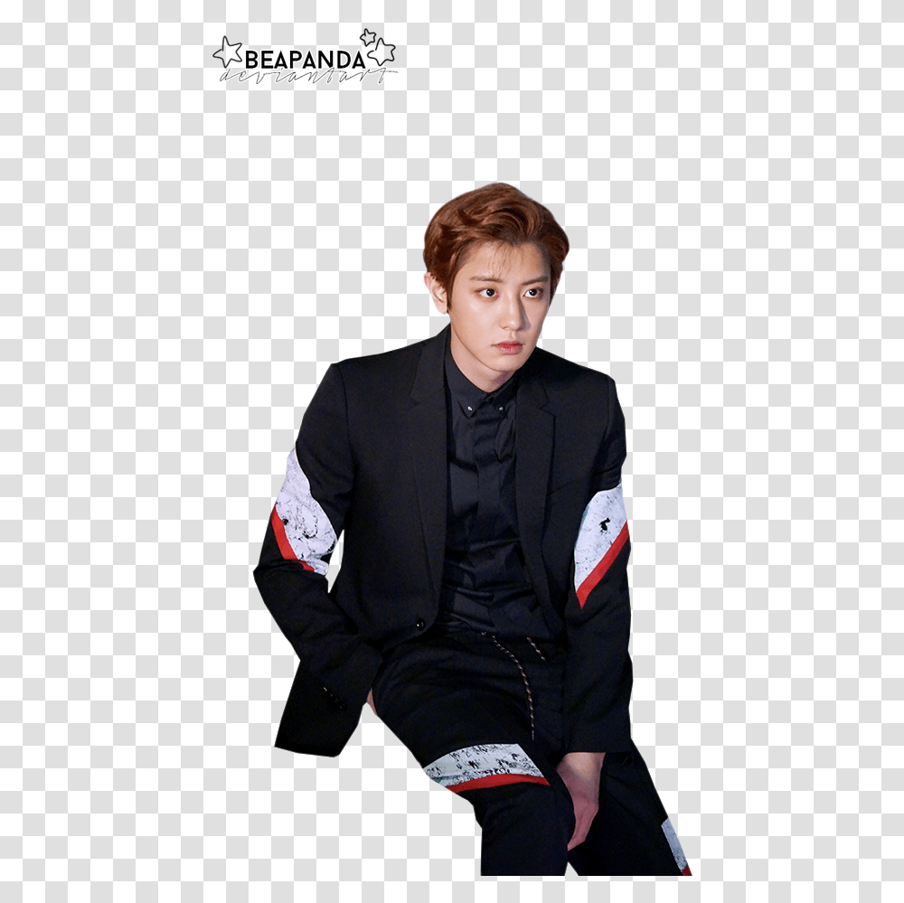 Exo Exo Chanyeol Exo Chanyeol 2017 Chanyeol Exo Chanyeol On A Magazine, Suit, Overcoat, Person Transparent Png