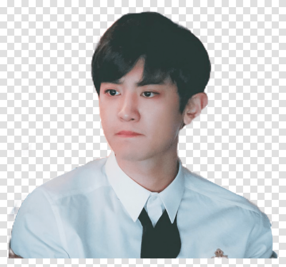 Exo Exochanyeol Freetoedit Gentleman, Person, Tie, Accessories, Chef Transparent Png