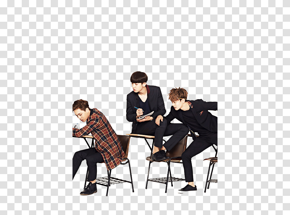 Exo K Part, Person, Sitting, Pants Transparent Png